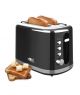 Anex 2 slice Toaster Black (AG-3008) 2 Year Warranty - On Installments - IS-0225