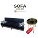 Sofa Cum Bed unique style with Arms pure Imported Fabric Available in All Colors by AHQ INTERIOR