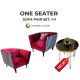 one seater sofa pair set. 1+1) Available in All Colors by AHQ INTERIOR