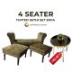4 Seater New Modern Tufted Sethi Set Sofa imported Malai velvet 5 years Guarantee All Color Available By AHQ INTERIOR