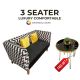 3 Seaters luxury Comfortable Customize Sofa with 3 Free Cushis with 10 Years Guarantee All Color Available By AHQ INTERIOR