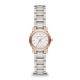 Burberry White Dial Rose Gold Ion-Plated Bezel Ladies Watch
