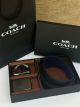 Coach Men belt gift set - Black blue