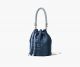 Marc Jacobs Grained Calfskin The Bucket Bag - BLUE
