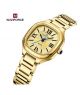 Naviforce Femme Square Edition Watch For Women Gold (NF-5042-1) - On Installments - IS-0140