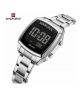 Naviforce Radiance Digital Watch For Women Silver (NF-5047-7) - On Installments - IS-0140