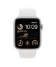 Apple Watch SE 44MM Silver Aluminum Case with White Sport Band - GPS (2022) - On Installments - IS-0076
