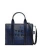 Marc Jacobs The Medium Denim Photo Print Leather Tote - 13In