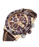 Naviforce Chronograph Exclusive Edition Men's Watch Dark Brown (NF-8018-4) - On Installments - IS-0140