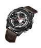 Naviforce Dual Time Editon Men's Watch Dark Brown (NF-9225-6) - On Installments - IS-0140