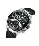 Naviforce Dual Time Edition Watch For Men Black (NF-9220-3) - On Installments - IS-0140