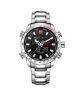 Naviforce Dual Time Edition Watch For Men Silver (nf-9093-10) - On Installments - IS-0140