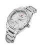 Naviforce Giorno Edition Watch For Men Silver (NF-9218-1) - On Installments - IS-0140