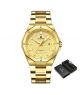 Naviforce Date Working Men's Watch Golden (NF-9200-3) - On Installments - IS-0140