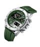 Naviforce Dual Time Edition Watch For Men - Green (NF-9221-6) - On Installments - IS-0140