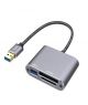 Onten 3 in 1 USB 3.0 to XQD/SD Card Reader (OTN-5512) - On Installments - IS-0052