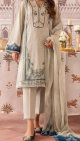 Cross Stitch unstitched 3 Pcs Lawn Suit (Minty Meadow Jacquard) - Eid Deals