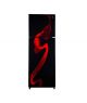 PEL Freezer-on-Top Glass Door Refrigerator 12 Cu Ft (PRGD 6450)-Red Blaze - On Installments - IS-0098