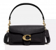  Coach Tabby Shoulder Bag 26 in black polished pebble leather Black