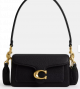 COACH Tabby 20 Polished Pebble Leather Shoulder Bag - Black
