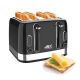 Anex AG-3009 Deluxe 4 Slice Toaster – Efficient & Stylish Bread Toaster On Instalment By Spark Technologies