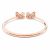  Swarovski Swan bangle, Red, Rose gold-tone plated
