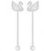 Swarovski Iconic Swan pierced Earrings White, Rhodium Plated