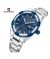 Naviforce Giorno Edition Watch For Men Silver (NF-9218-3) - On Installments - IS-0212