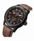 Naviforce Nebula Watch For Men Brown (nf-9229-3) - On Installments - IS-0212