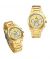 Naviforce Bond Chrono Watch For Couples Golden (nf-8048C-1) - On Installments - IS-0212
