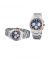 Naviforce Bond Chrono Watch For Couples Silver (nf-8048C-3) - On Installments - IS-0212