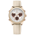 Naviforce Elegant Heart Watch For Women Beige (NF-5045-17) - On Installments - IS-0212