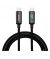 Faster VI-100W Type C  to Type C Charging Cable Black - On Installments - IS-0214