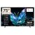 TCL 4K LED TV 75inch 75 V6C Google TV With AiPQ Processor TCL Store - ET