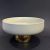 HomeCart Ceramic Fruit Bowl with Gold Metal Base