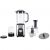 Westpoint WF-443 4 in 1 Juicer Blender Extra power Motor 550W Cleat Glass 1000ml container, Rubber feet for skid resistance