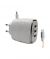 Vizo Fast Charger With Triple USB Ports White (V16) - On Installments - IS-0237