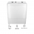 WM DW 6550 TWIN TUB WHITE LID (WHITE)