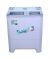 Homage Semi-Automatic Twin Tub Glass Washing Machine 11Kg Blue Flower (HWM-49112) - On Installments - IS-0238