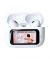 Rofee A70 ANC Earbuds With Digital LCD - White - On Installments - IS-0194