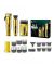 VGR Professional Rechargeable Premium Combo Kit - (V-694)-Yellow - On Installments - IS-0255