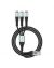 Ronin R-305 3 In 1 Durable Braided Cable Black - ISPK-0108