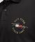 Tommy Hilfiger Polo Shirt 1985 New York Short Sleeve Men's Logo - Black