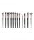 Muicin Rose Gold and Black Eye Brushes Set - 12 Pieces  - ISPK-0157