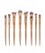 Muicin Luxe Gold Makeup Brushes - 8 Pieces  - ISPK-0157