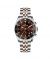 Timezone Chronograph Majestic Watch For Men (TZ-1329)-Coffee - On Installments - IS-0205