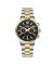 Timezone SoulSync Harmony Watch For Men Two Tone Golden (TZ-1323)-Black - On Installments - IS-0205
