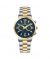 Timezone SoulSync Harmony Watch For Men Two Tone Golden (TZ-1323)-Blue - On Installments - IS-0205