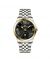 Timezone Infinity Nebula Watch For Men Two Tone Golden ( TZ-1333)-Black - On Installments - IS-0205