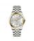 Timezone Infinity Nebula Watch For Men Two Tone Golden ( TZ-1333)-White - On Installments - IS-0205